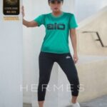 ست بلوز شلوار alo ورزشی زنانه سایزبزر - green