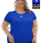 تیشرت ورزشی زنانه سایزبزرگ دونایک - blue