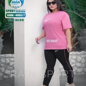 ست تیشرت شلوار سایز بزرگ زنانه