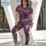 ست کراپ شلوار ورزشی زنانه سایز بزرگ - 4