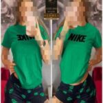 ست بلوز شلوارک BIG NIKE ورزشی زنانه - green