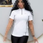 تیشرت نیم زیپ مغزی خور NIKE ورزشی زنانه - %d8%b3%d9%81%db%8c%d8%af