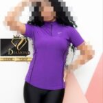 تیشرت نیم زیپ مغزی خور NIKE ورزشی زنانه - %d8%a8%d9%86%d9%81%d8%b4
