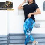 ست تیشرت یقه هفت و شلوار کمر گنی - 3