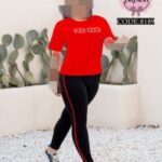 ست تیشرت شلوار ورزشی زنانه - red