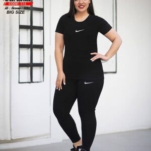 ست ورزشی تیشرت شلوار نایک بیگ سایز زنانه