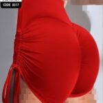 شورتک گت دار و پشت چین دار ورزشی - red