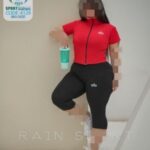 ست کراپ شلوارک ورزشی زنانه سایز بزرگ - red
