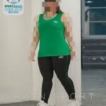ست تاپ شلوار ورزشی زنانه سایز بزرگ - green