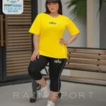 ست تیشرت شلوارک ورزشی زنانه سایز بزرگ - %d8%b2%d8%b1%d8%af