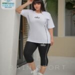 ست تیشرت شلوارک ورزشی زنانه سایز بزرگ - %d8%b3%d9%81%db%8c%d8%af