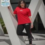 ست تیشرت شلوار ورزشی زنانه سایز بزرگ - red