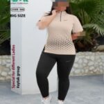 ست تیشرت و شلوار ورزشی زنانه سایز بزرگ - %da%a9%d8%b1%d9%85