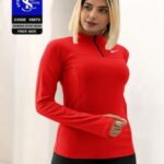 بلوز آستین فینگری ورزشی زنانه - red