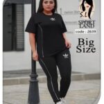 ست تیشرت شلوار ورزشی زنانه سایزبزرگ - %d9%85%d8%b4%da%a9%db%8c