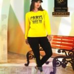 ست بلوز شلوار آستین بلند زنانه PARIS  - %d8%b2%d8%b1%d8%af