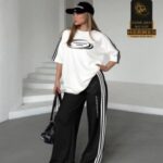 ست تیشرت شلوار فوق بیگ سایز زنانه sporteswar  - %d8%b3%d9%81%db%8c%d8%af
