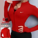 سویشرت تمام زیپ نایک زنانه - red