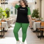 ست تیشرت و شلوار ورزشی زنانه - green