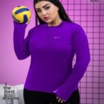 بلوز نیم زیپ فینگردار ورزشی زنانه - %d8%a8%d9%86%d9%81%d8%b4