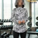 مانتو نیم زیب فینگردار ورزشی طرحدار زنانه - 2