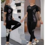 ست تیشرت و لگ ورزشی زنانه - 1