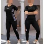 ست تیشرت و لگ ورزشی زنانه - 3